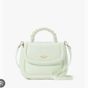 Kate spade mint green puffy tote